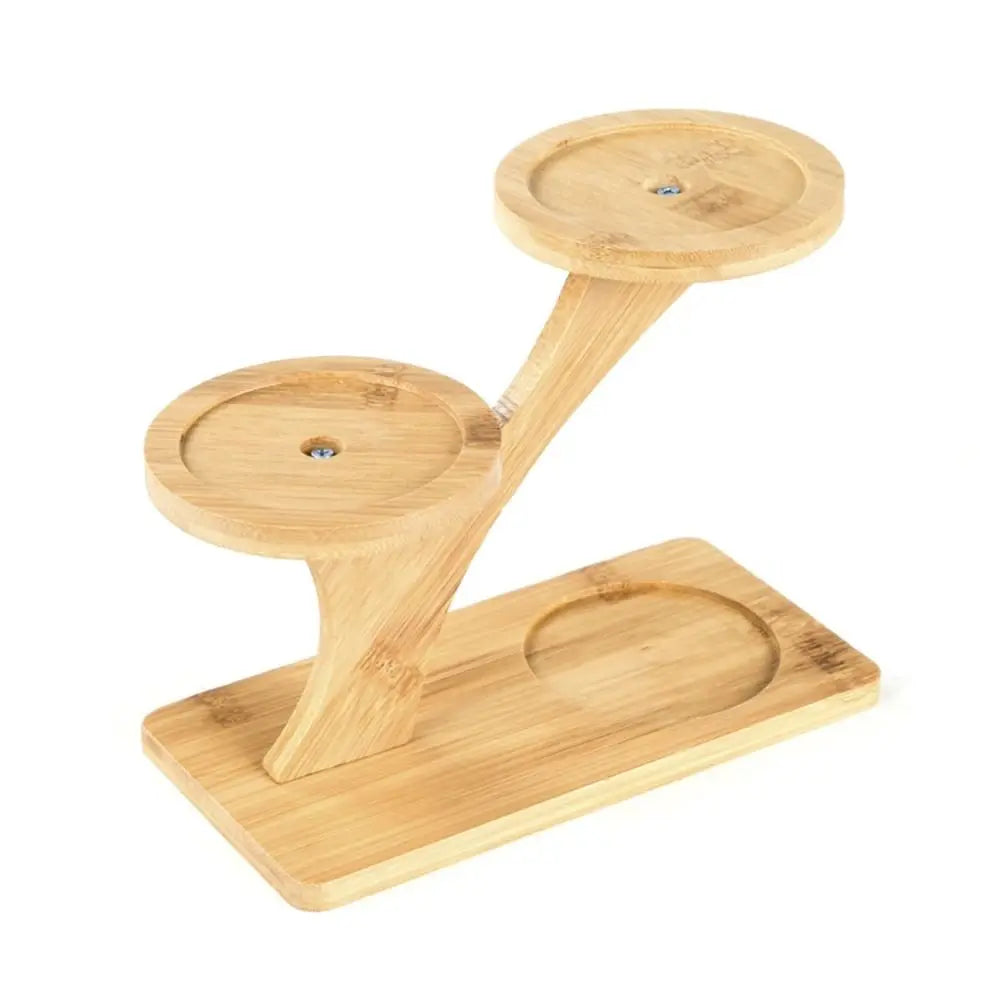 Bamboo Wood Tray 3-Layers Flowerpot Holder,Plants Stand Home Decoration Gardening Supplies Succulents Bonsai Organizer