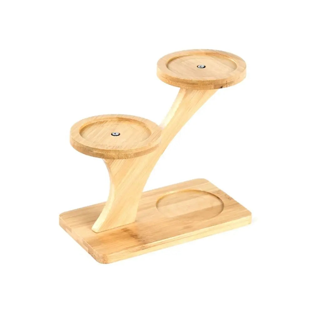 Bamboo Wood Tray 3-Layers Flowerpot Holder,Plants Stand Home Decoration Gardening Supplies Succulents Bonsai Organizer